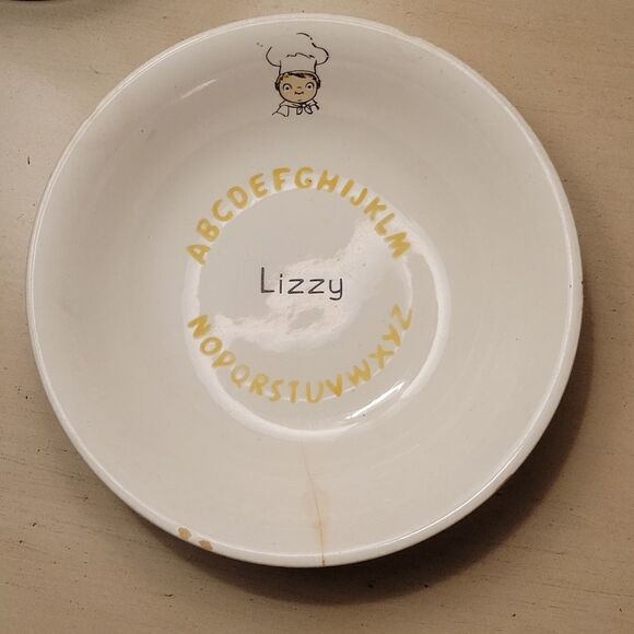 Other - 𝅺VINTAGE CAMPBELL ALPHABET SOUP BABY BOWL ELIZABETH LIZZY